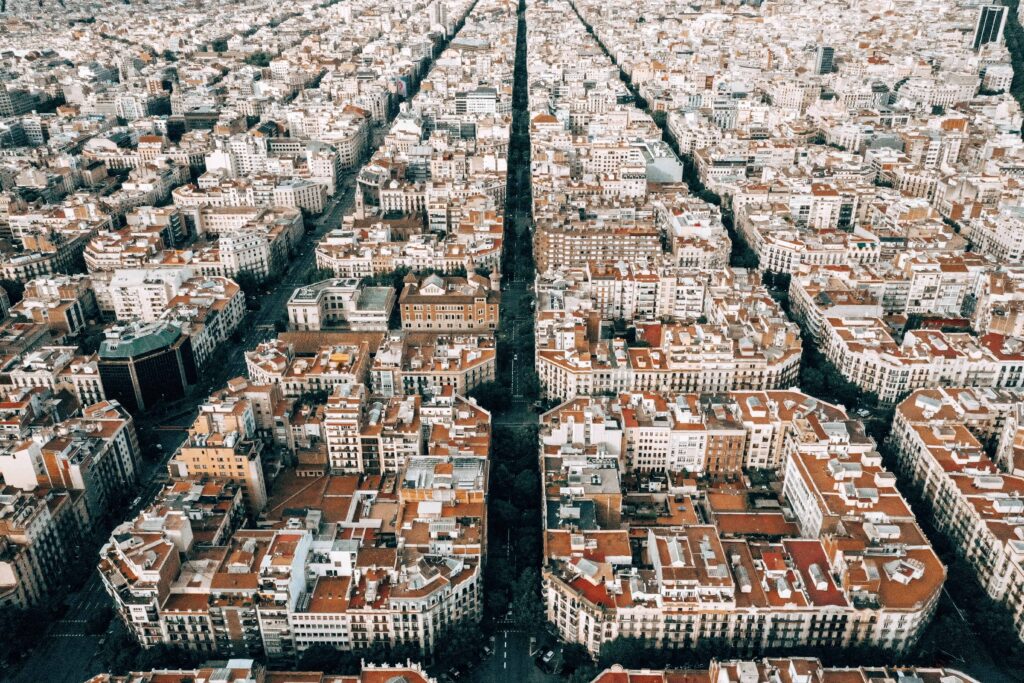 Barcelona City view, from the top