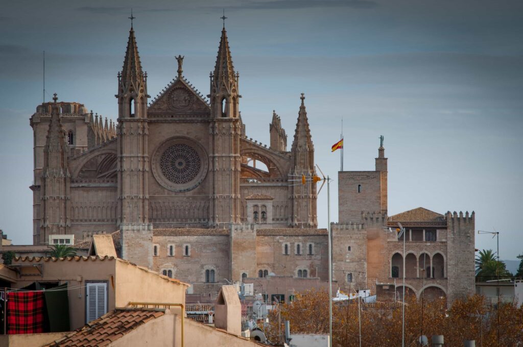 Mallorca Church Background